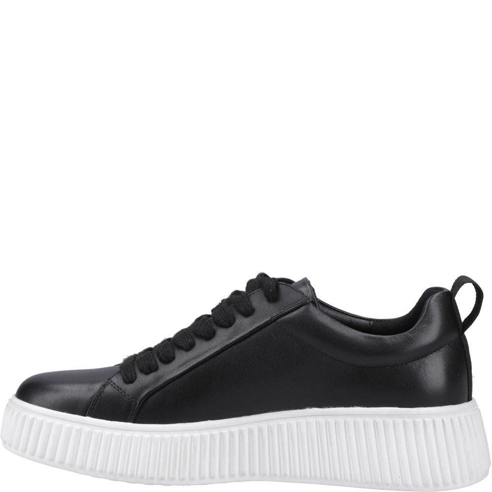 Ladies Sports Black Hush Puppies Harlow Sneaker