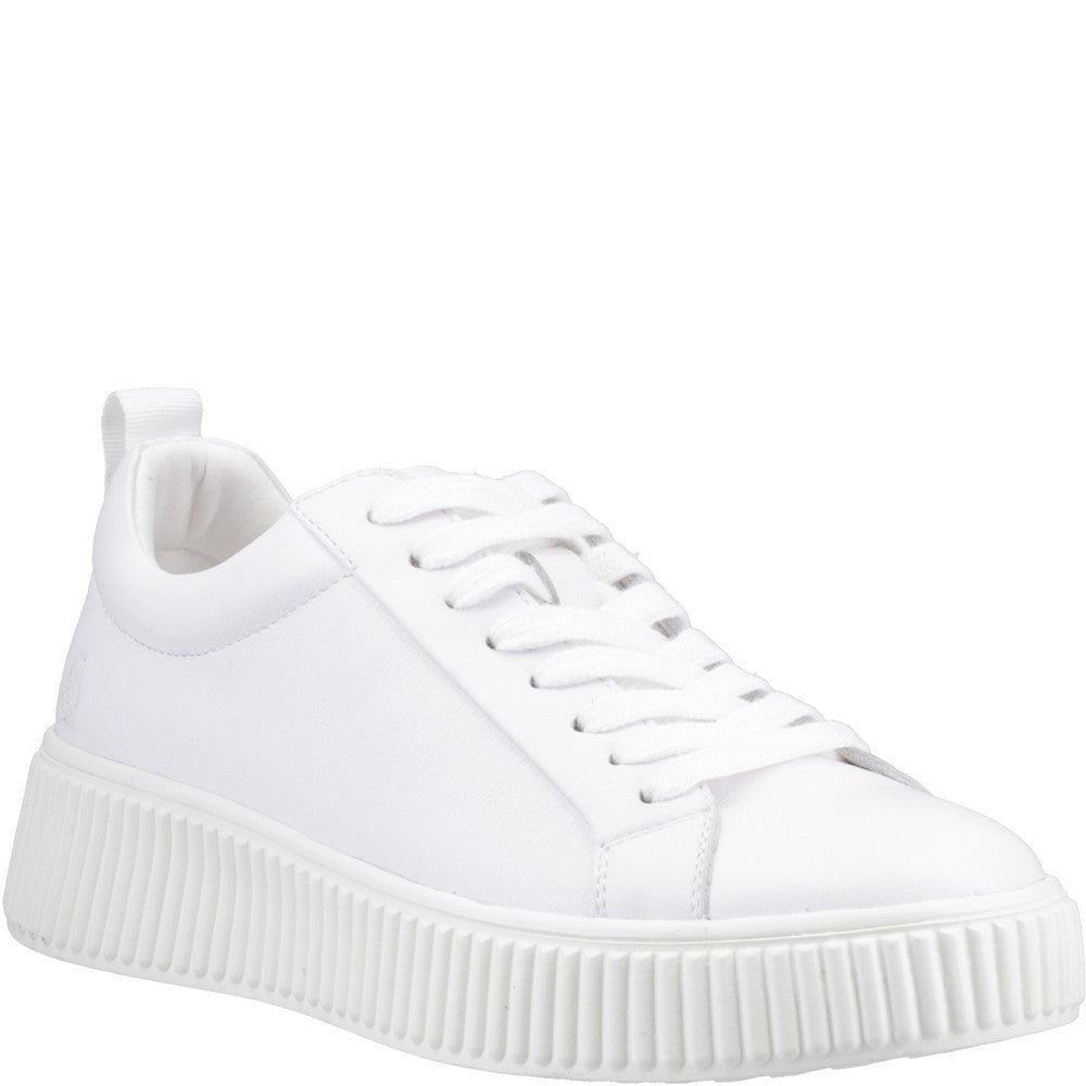 Ladies Sports White Hush Puppies Harlow Sneaker