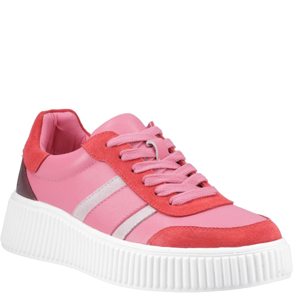 Ladies Sports Fuchsia Hush Puppies Holly Sneaker