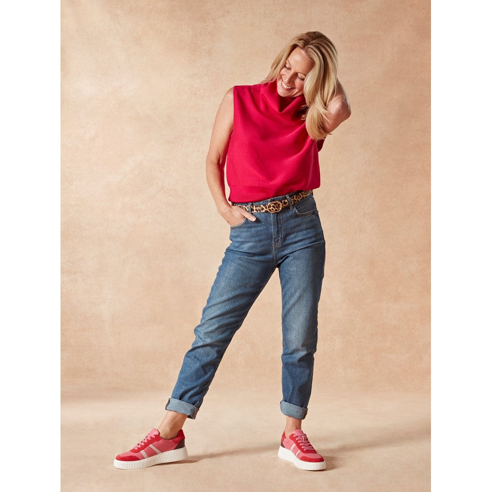 Ladies Sports Fuchsia Hush Puppies Holly Sneaker