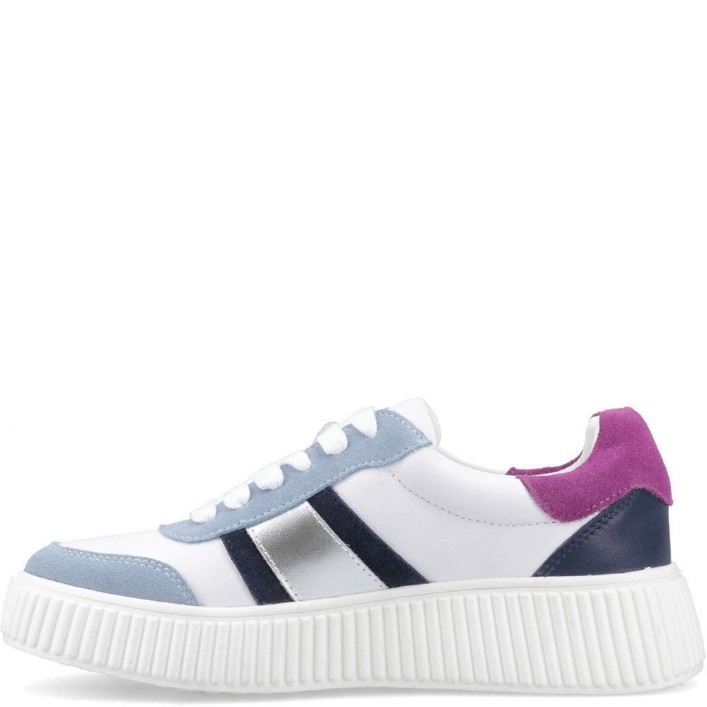 Ladies Sports Silver Hush Puppies Holly Sneaker
