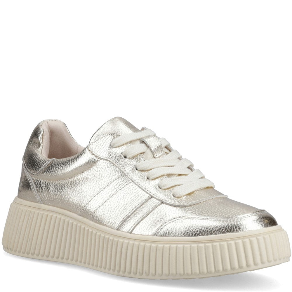 Ladies Sports Gold Hush Puppies Holly Sneaker