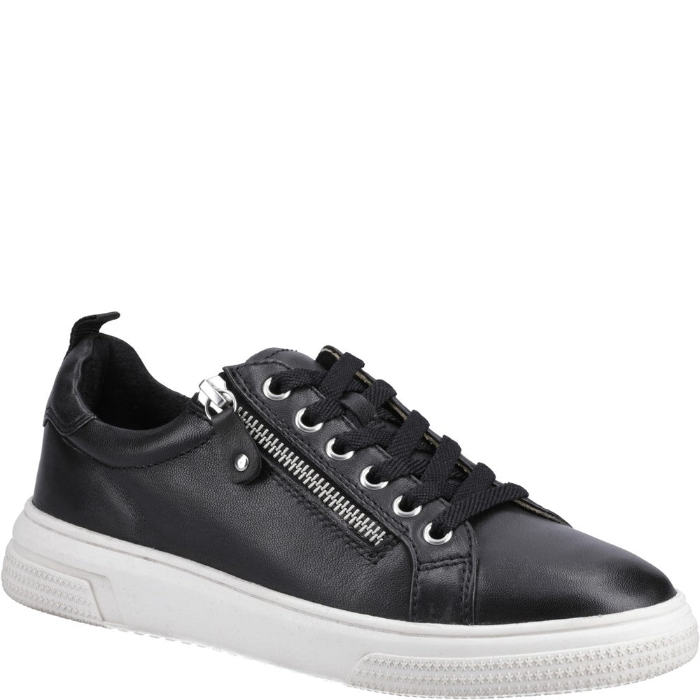 Ladies Sports Black Hush Puppies Martha Trainer