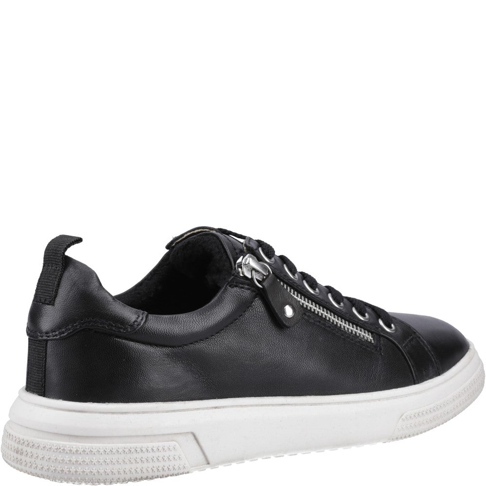 Ladies Sports Black Hush Puppies Martha Trainer