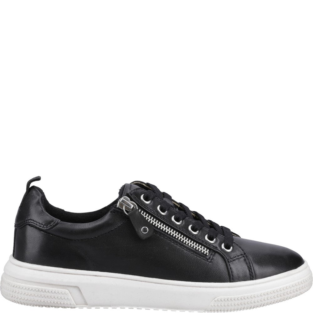 Ladies Sports Black Hush Puppies Martha Trainer