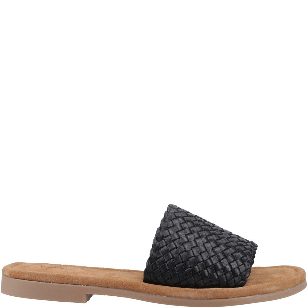 Sandal Ladies Summer Black Hush Puppies Hetty Slide Sandal