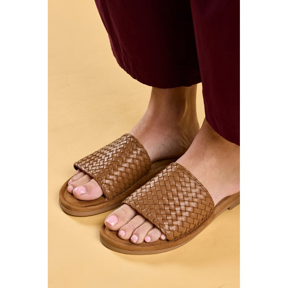 Sandal Ladies Summer Tan Hush Puppies Hetty Slide Sandal