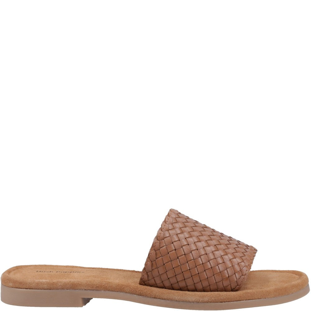Sandal Ladies Summer Tan Hush Puppies Hetty Slide Sandal