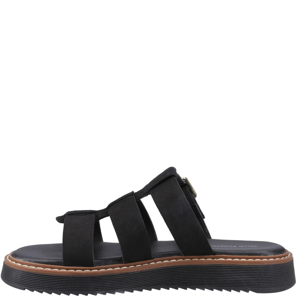 Sandal Ladies Summer Black Hush Puppies Celeste Slide Sandal