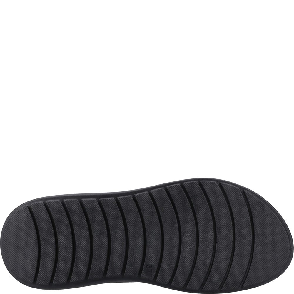 Sandal Ladies Summer Black Hush Puppies Alison Buckle Sandal