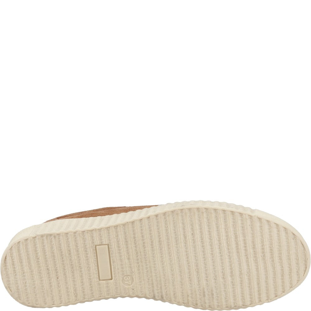 Shoe Ladies Summer Tan Hush Puppies Tamsin Suede Trainer