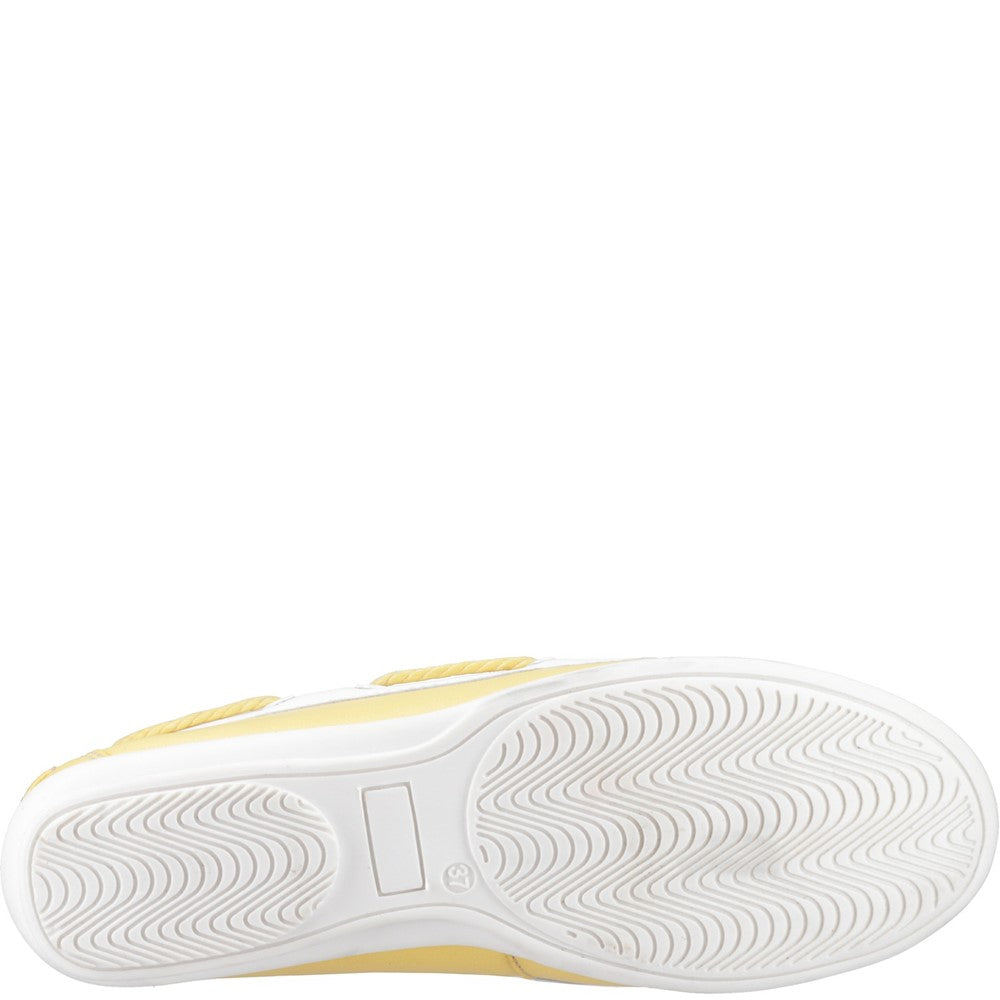 Slip On Ladies Shoes Yellow Hush Puppies Irene Boat Shoe