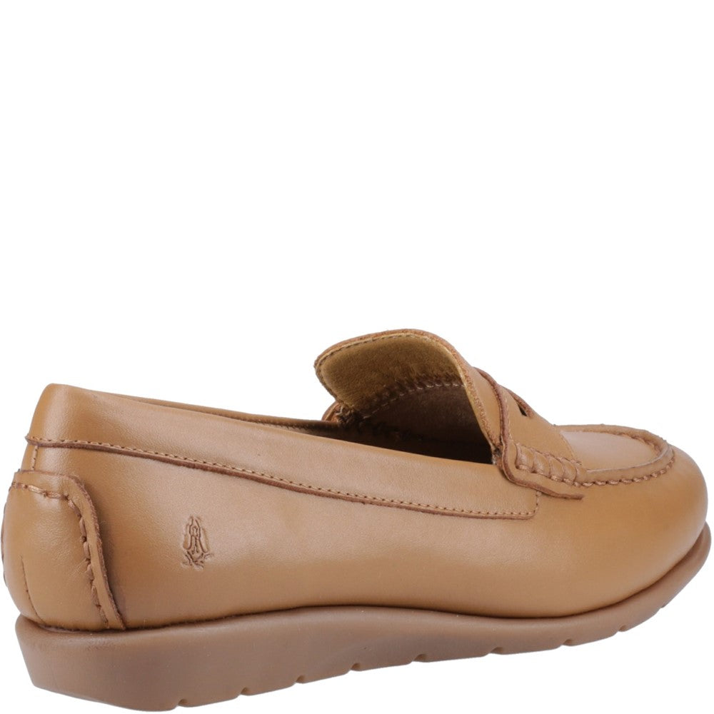 Slip On Ladies Shoes Tan Hush Puppies Shelby Loafer