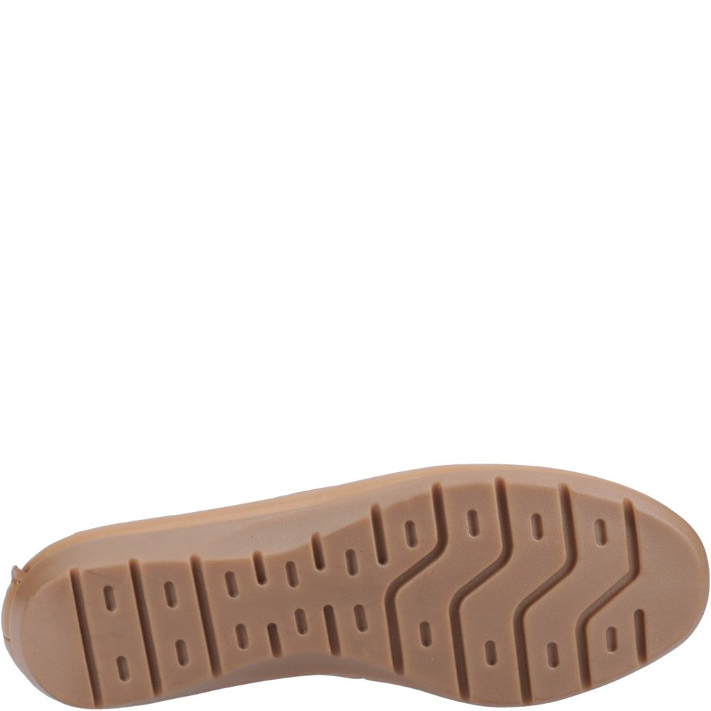 Slip On Ladies Shoes Tan Hush Puppies Shelby Loafer