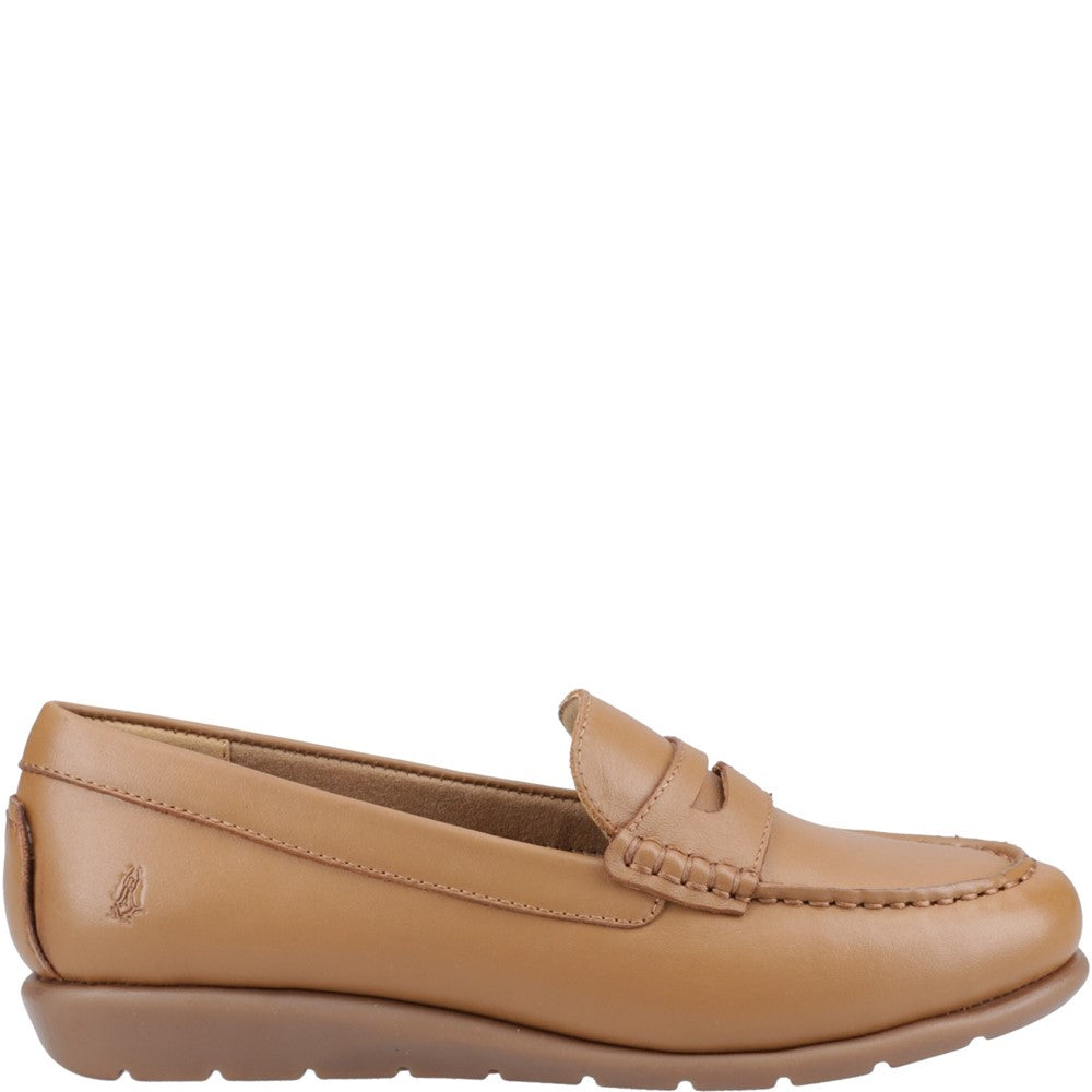 Slip On Ladies Shoes Tan Hush Puppies Shelby Loafer