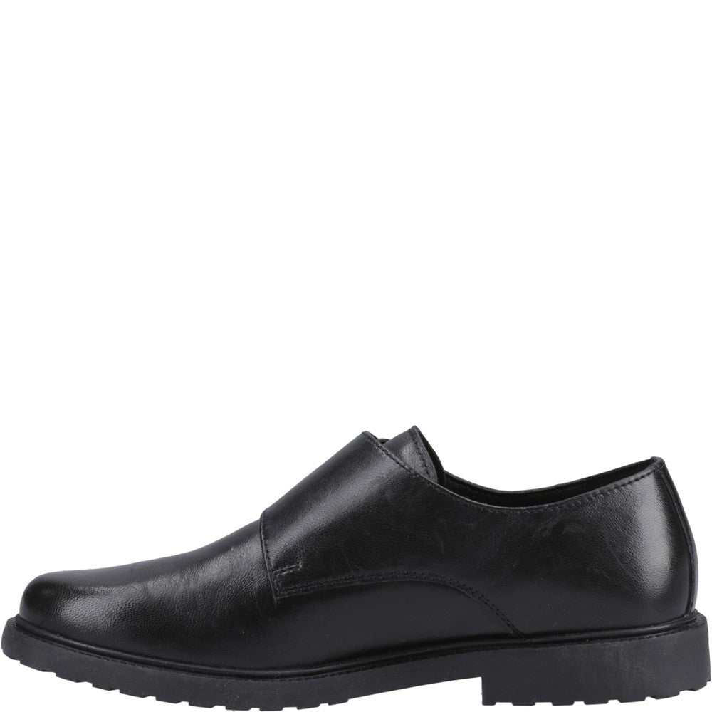 Slip On Ladies Shoes Black Hush Puppies Verity Monk Shoe