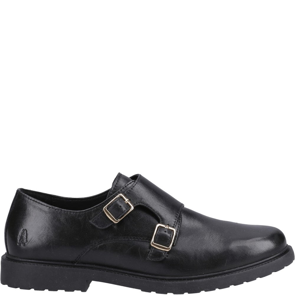 Slip On Ladies Shoes Black Hush Puppies Verity Monk Shoe