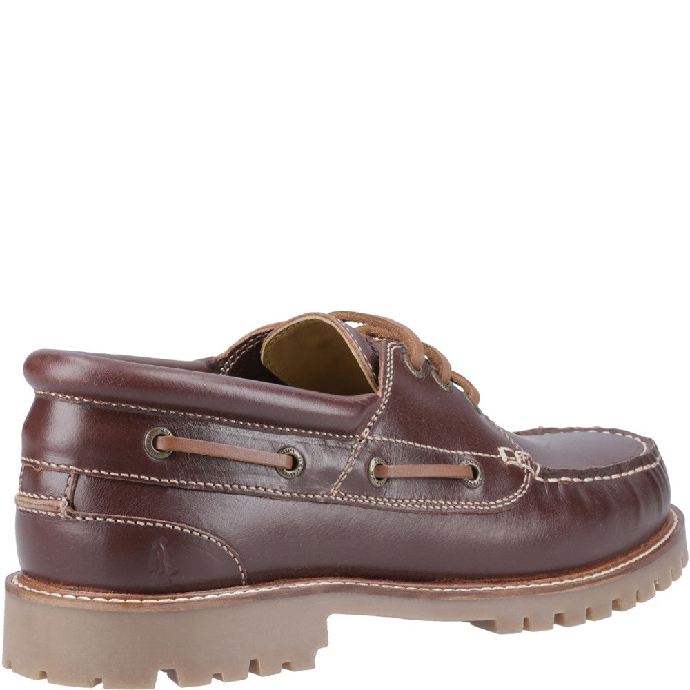 Lace Mens Summer Brown Hush Puppies Weston Boat Shoe