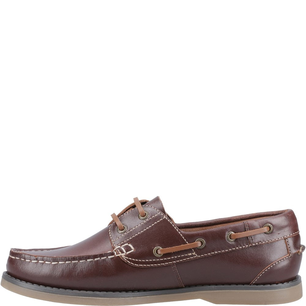 Lace Mens Summer Brown Hush Puppies Wilson Boat Shoe