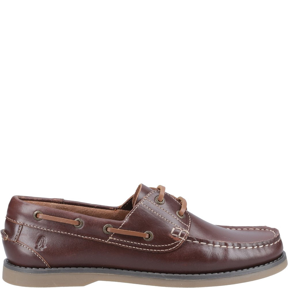 Lace Mens Summer Brown Hush Puppies Wilson Boat Shoe