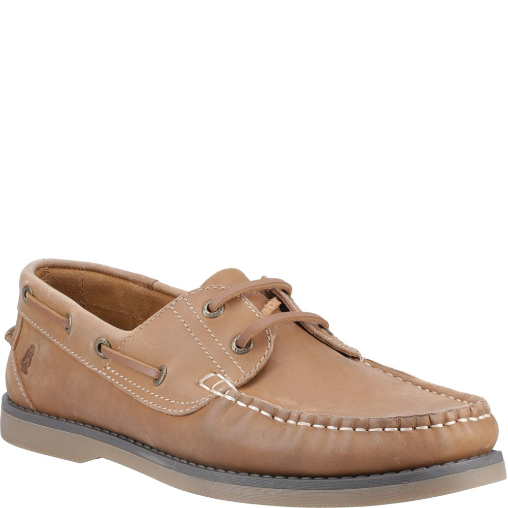 Lace Mens Summer Tan Hush Puppies Wilson Boat Shoe