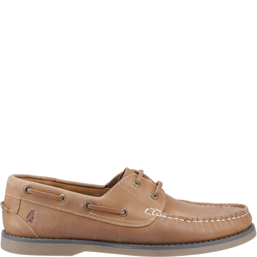 Lace Mens Summer Tan Hush Puppies Wilson Boat Shoe