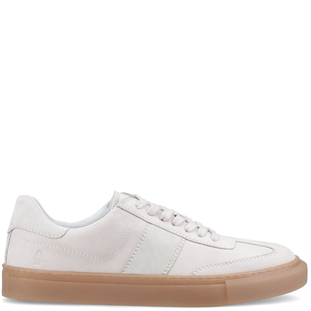 Mens Sports White Hush Puppies Riley Trainer