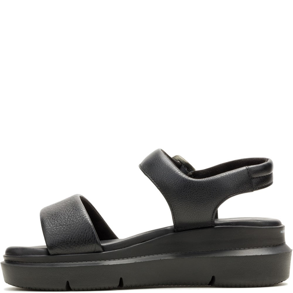 Sandal Ladies Summer Black Hush Puppies Uplift Quarter Strap