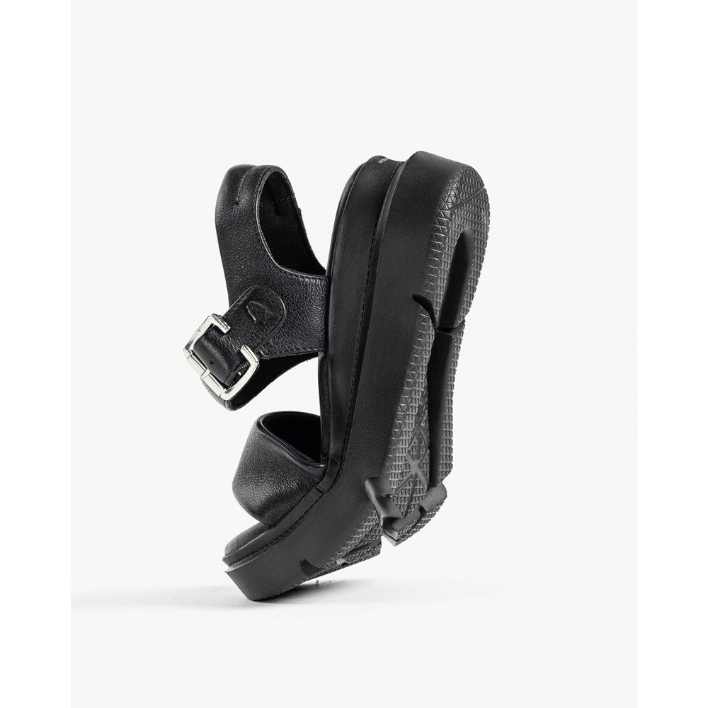 Sandal Ladies Summer Black Hush Puppies Uplift Quarter Strap