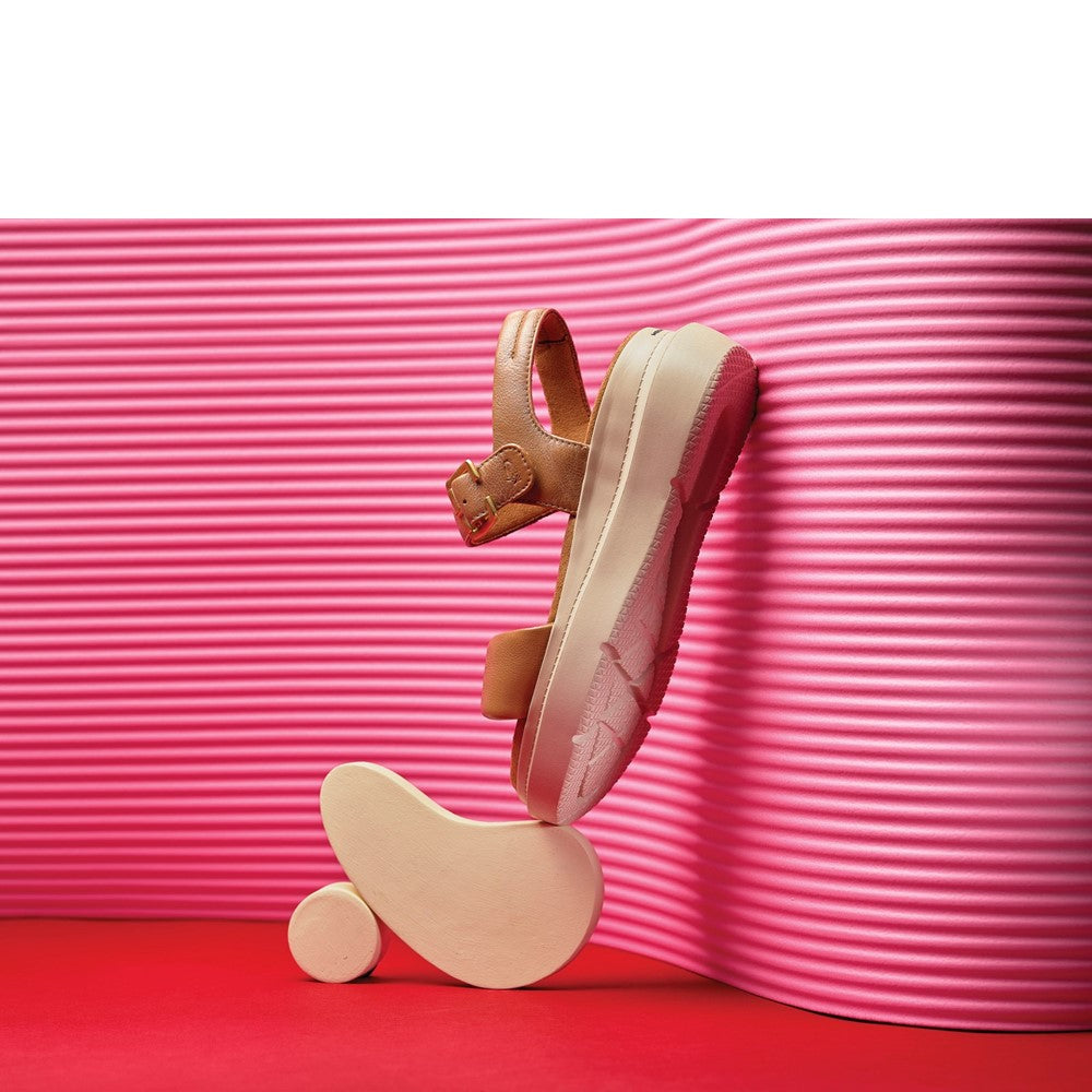 Sandal Ladies Summer Tan Hush Puppies Uplift Quarter Strap