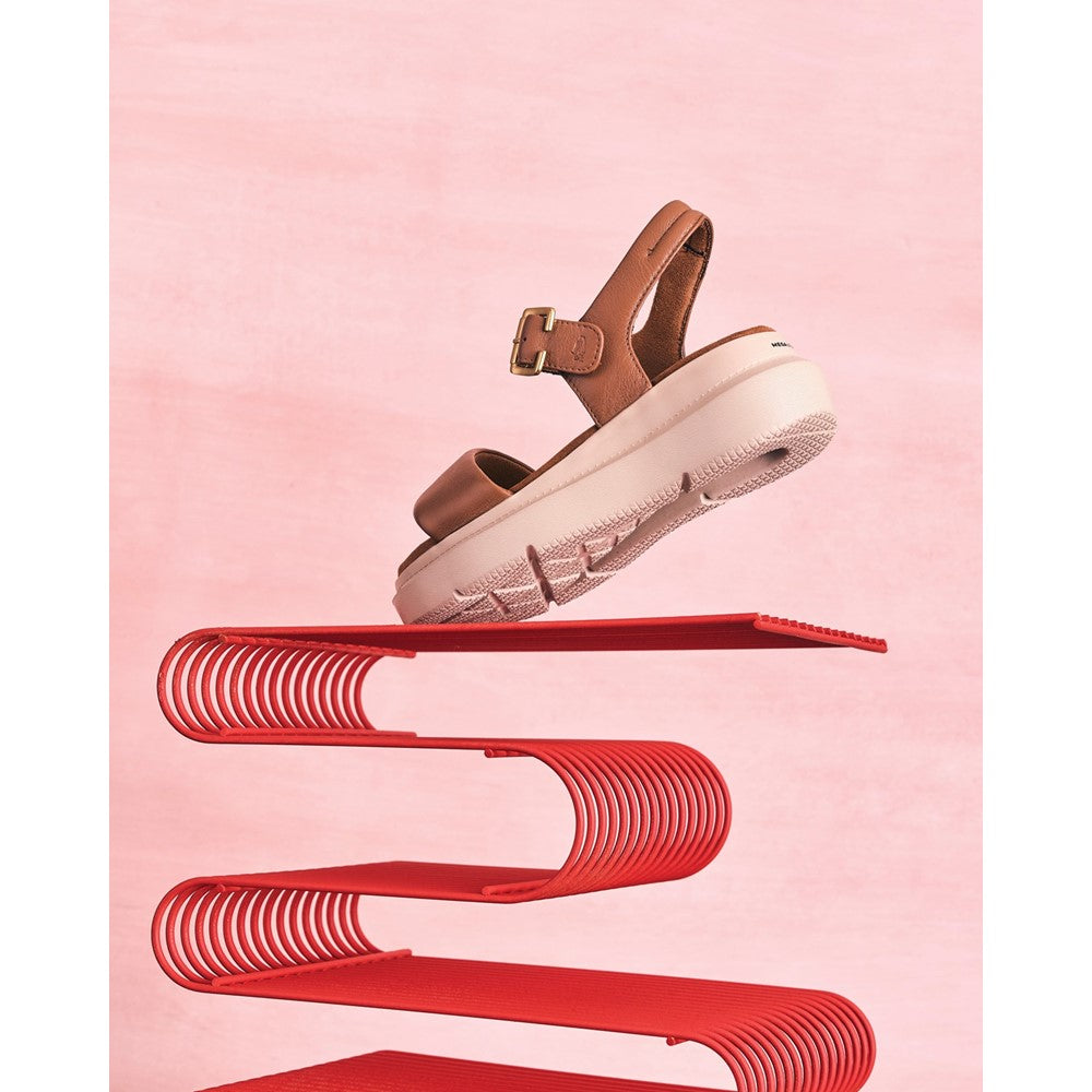 Sandal Ladies Summer Tan Hush Puppies Uplift Quarter Strap