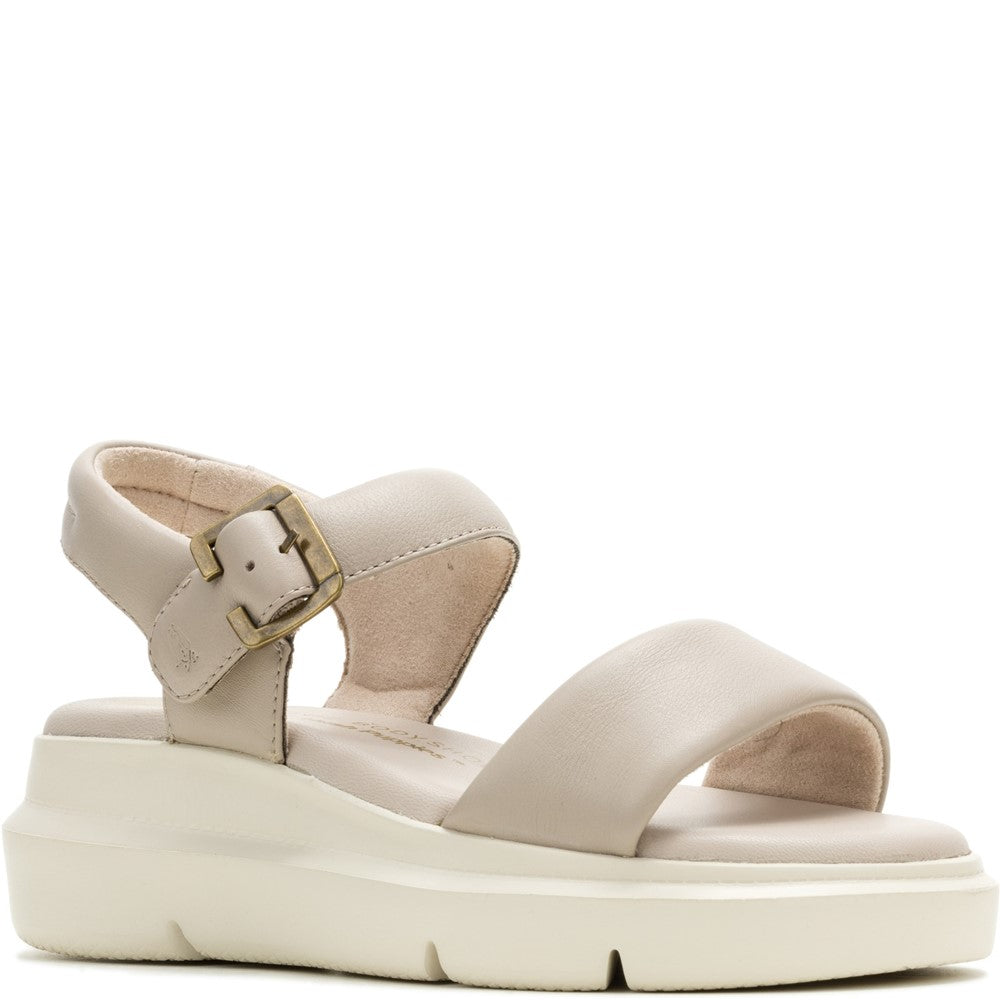 Sandal Ladies Summer Taupe Hush Puppies Uplift Quarter Strap