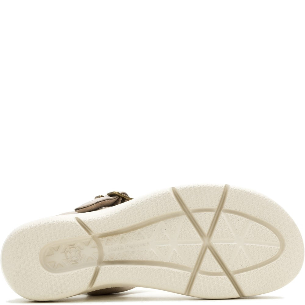 Sandal Ladies Summer Taupe Hush Puppies Uplift Quarter Strap