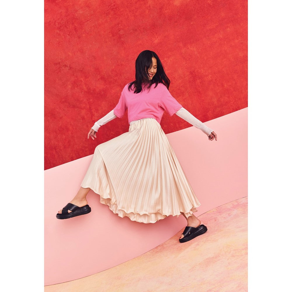 Sandal Ladies Summer Black Hush Puppies Uplift Crossover Slide