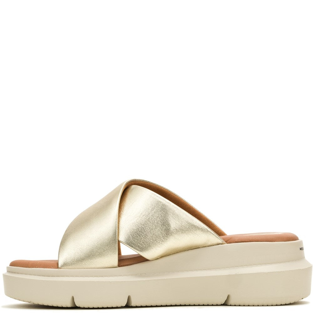 Sandal Ladies Summer Champagne Hush Puppies Uplift Crossover Slide