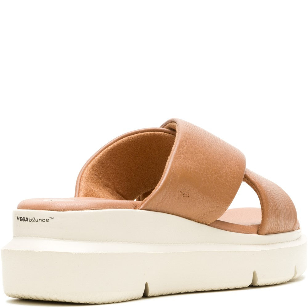 Sandal Ladies Summer Tan Hush Puppies Uplift Crossover Slide