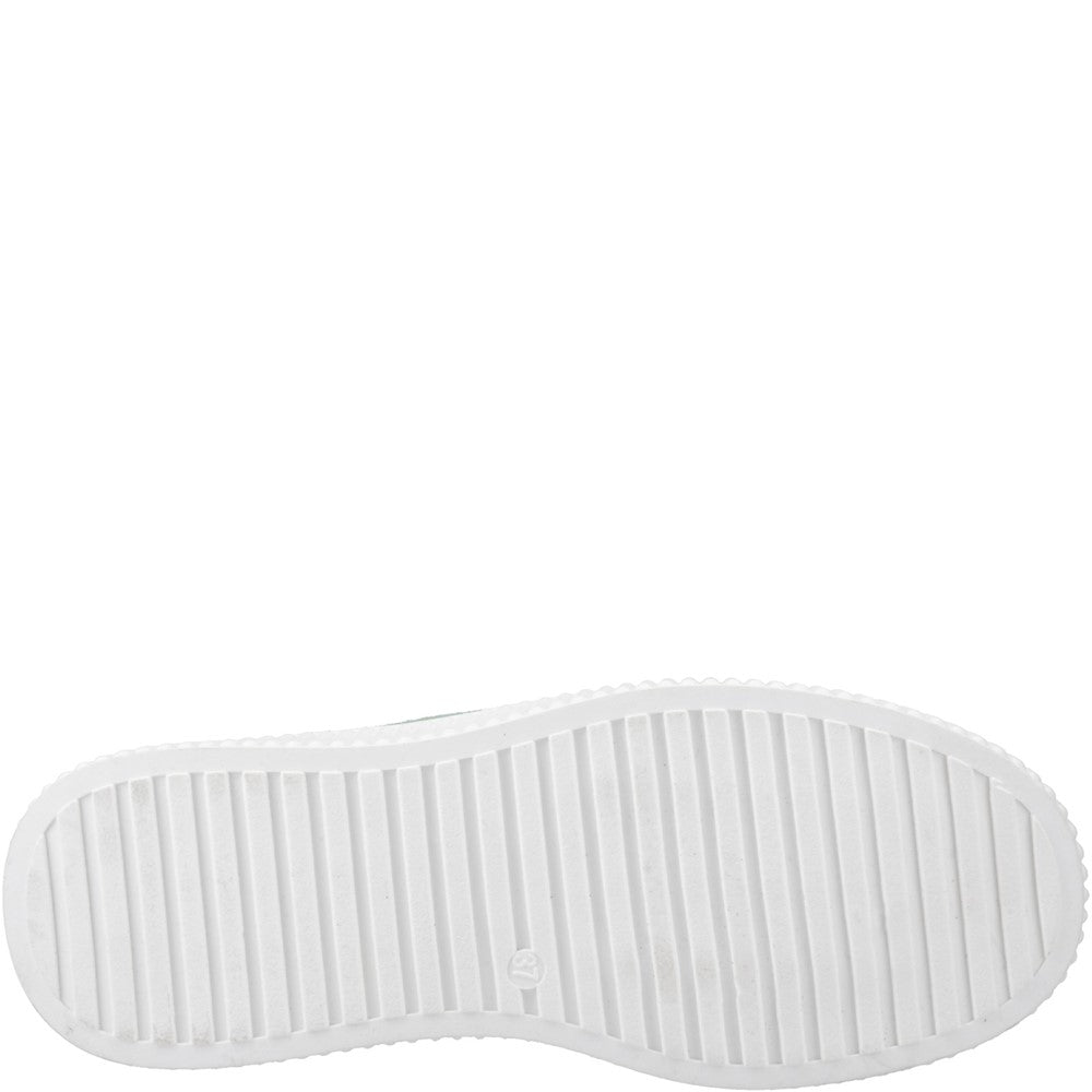 Ladies Sports Green Hush Puppies Harlow Suede Sneaker