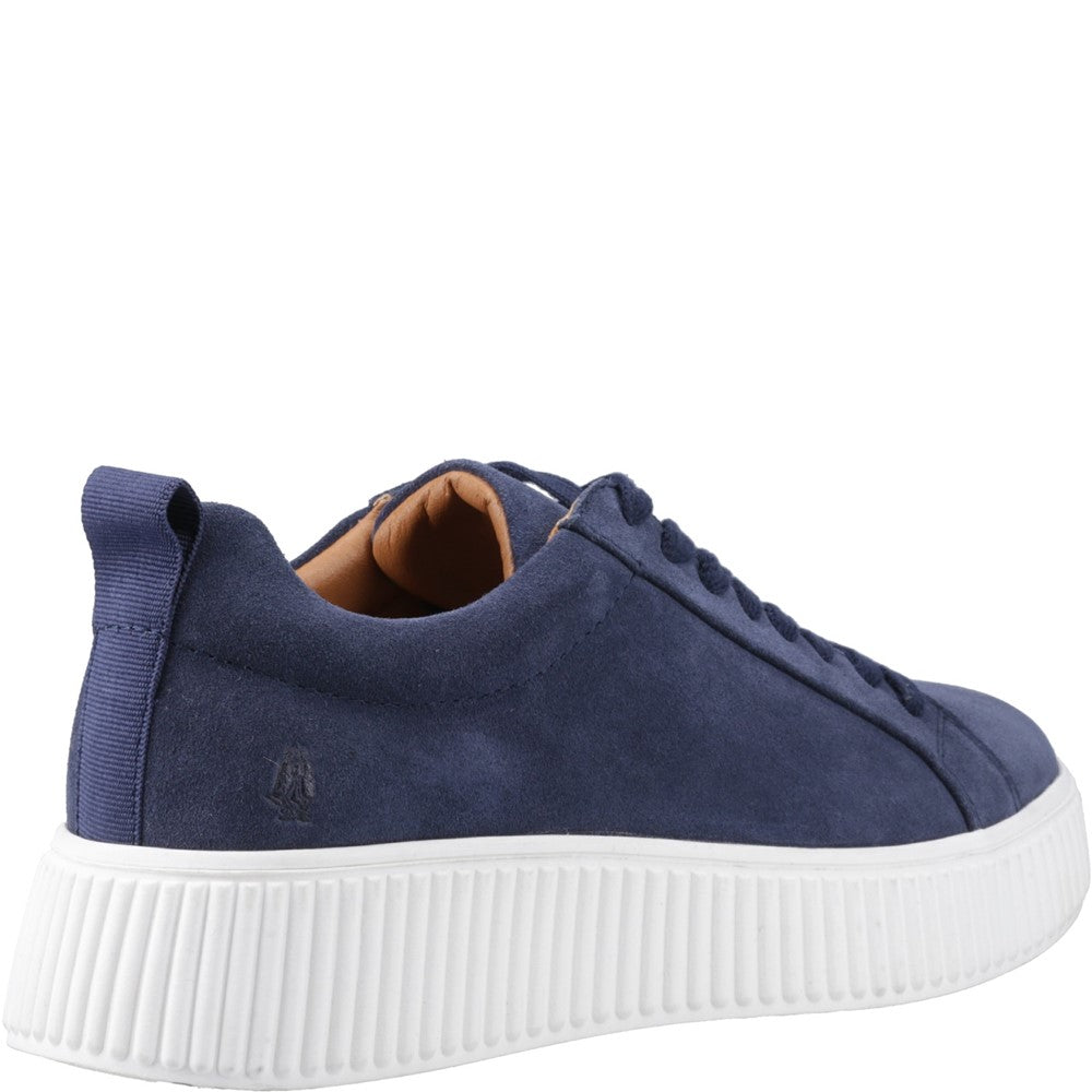Ladies Sports Indigo Hush Puppies Harlow Suede Sneaker
