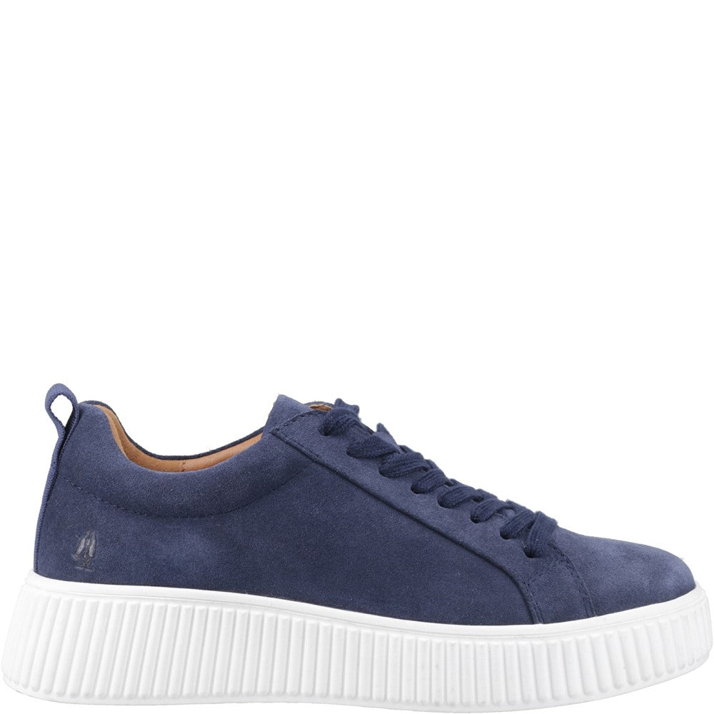 Ladies Sports Indigo Hush Puppies Harlow Suede Sneaker