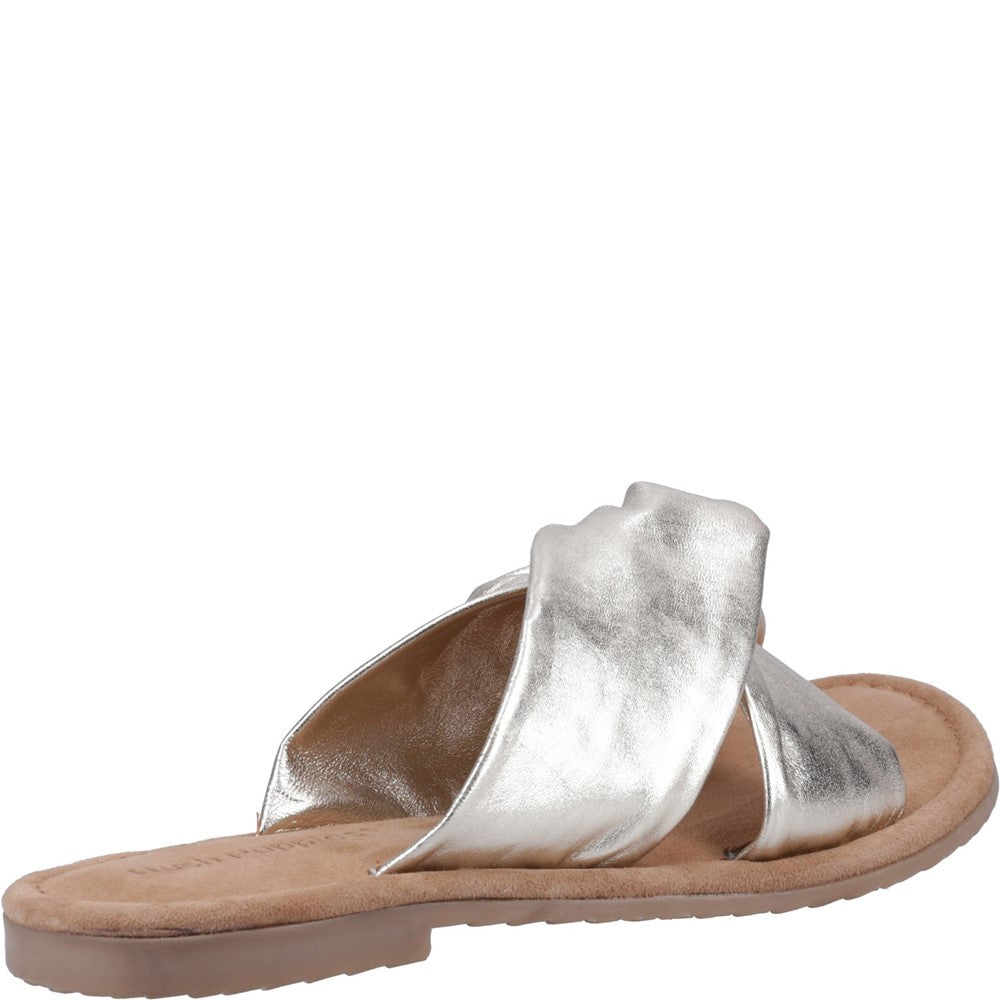 Sandal Ladies Summer Gold Hush Puppies Amy Wide Fit Sandal