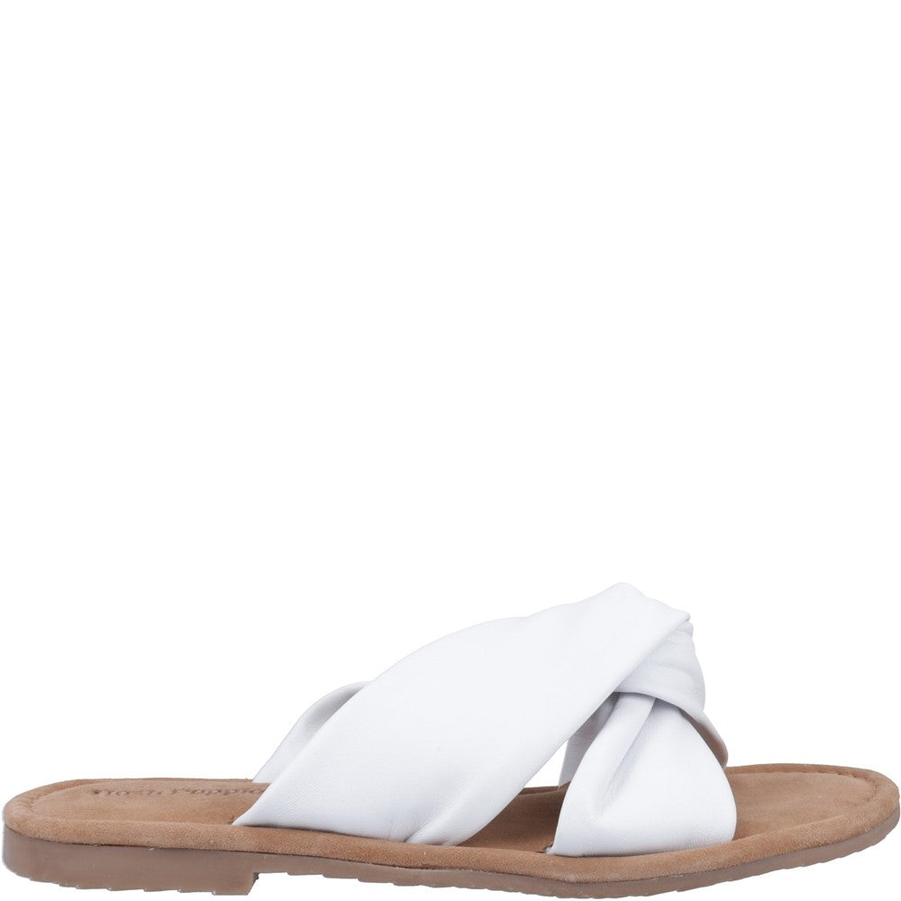 Sandal Ladies Summer White Hush Puppies Amy Wide Fit Sandal