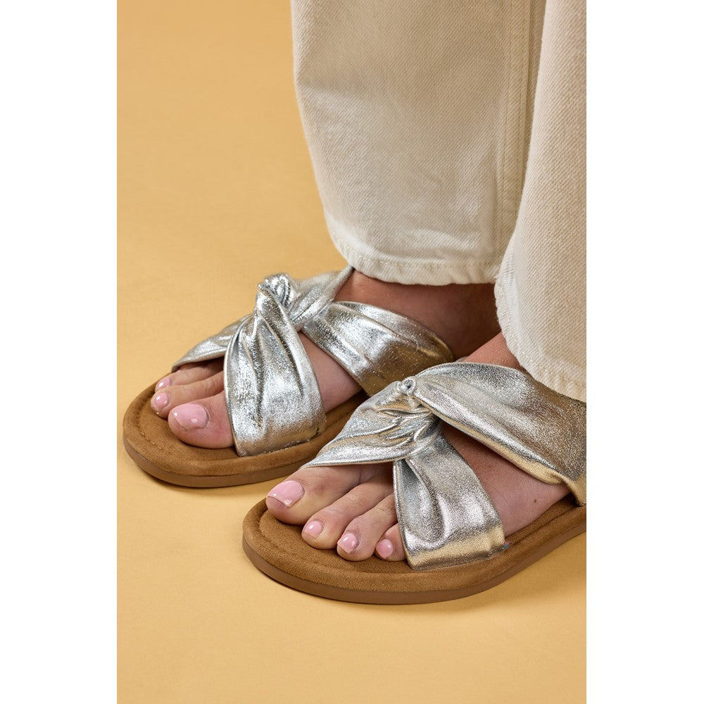 Sandal Ladies Summer Silver Hush Puppies Amy Wide Fit Sandal