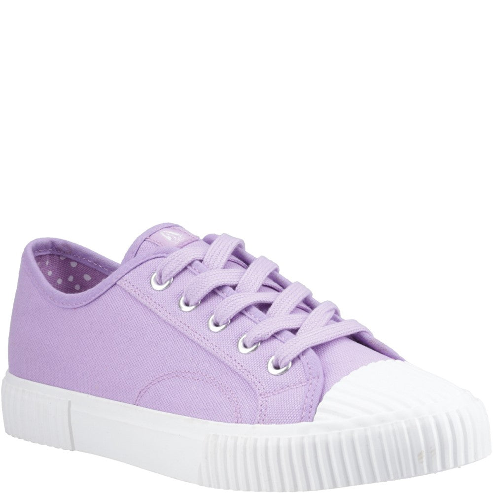 Ladies Sports Lilac Hush Puppies Freya Canvas Trainer