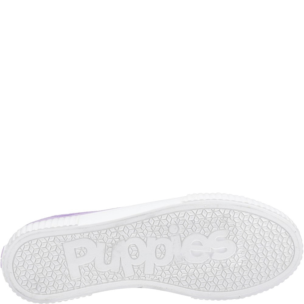 Ladies Sports Lilac Hush Puppies Freya Canvas Trainer
