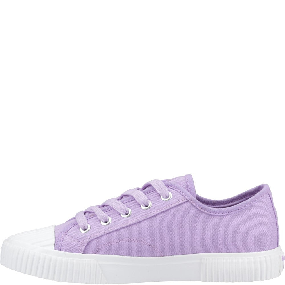 Ladies Sports Lilac Hush Puppies Freya Canvas Trainer