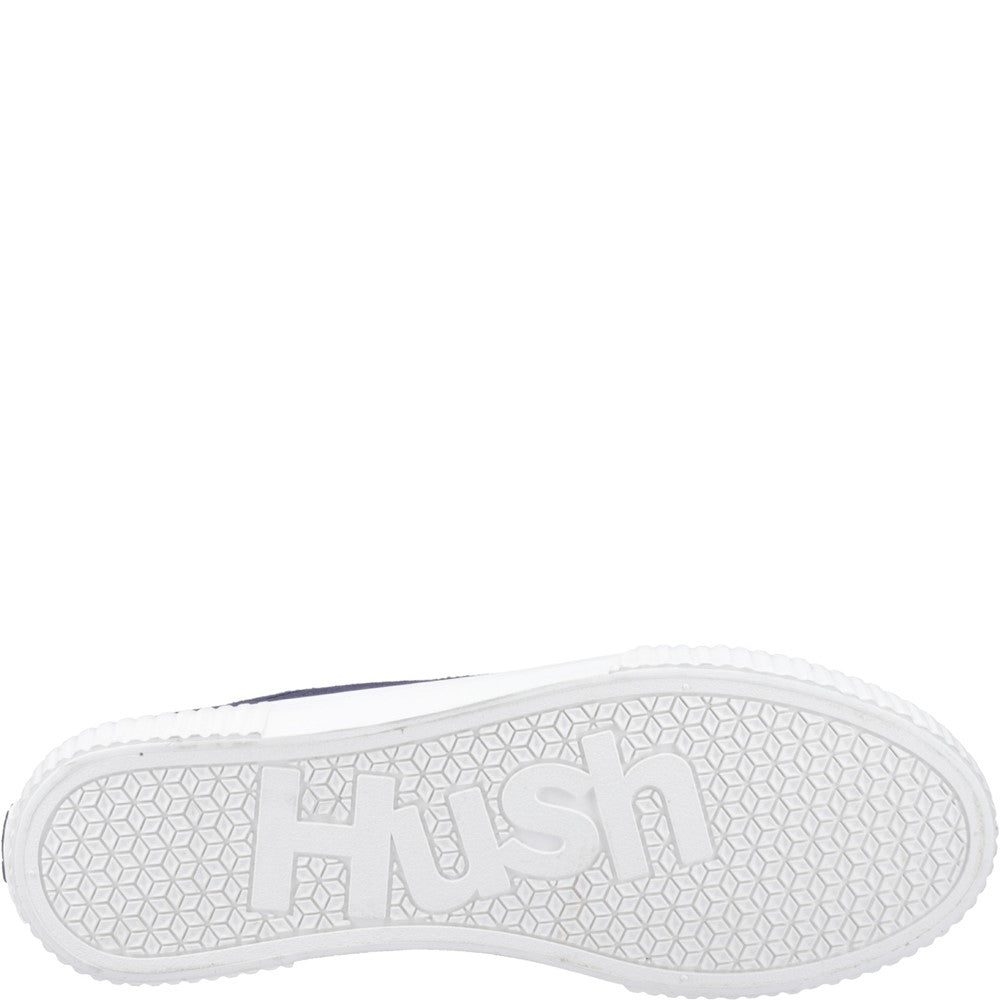 Ladies Sports Navy Hush Puppies Freya Canvas Trainer