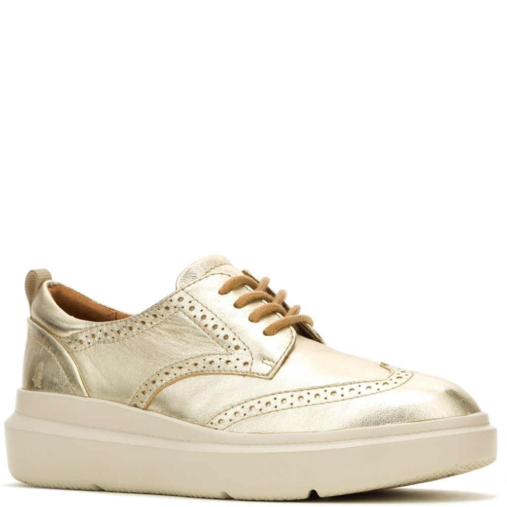 Lace Ladies Shoes Champagne Hush Puppies Joy Wingtip Lace Up