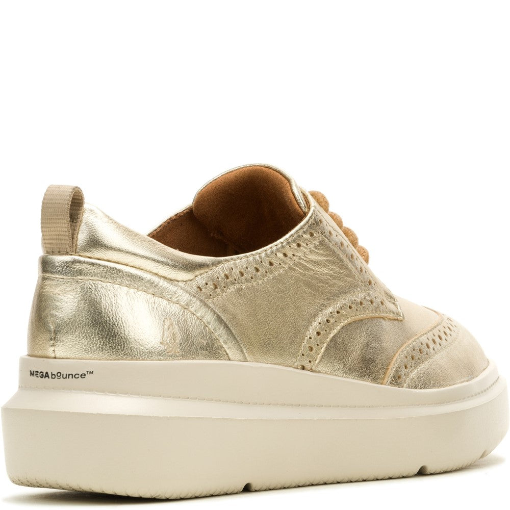 Lace Ladies Shoes Champagne Hush Puppies Joy Wingtip Lace Up