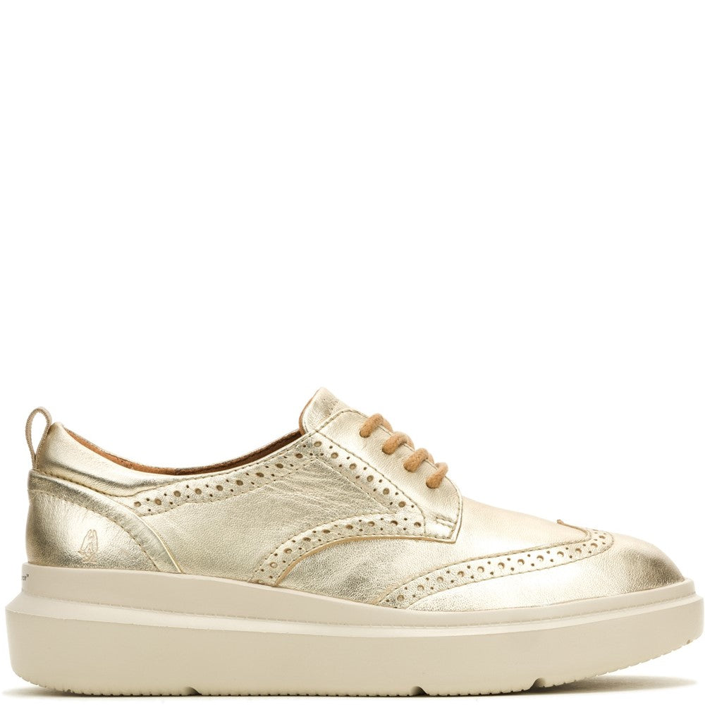 Lace Ladies Shoes Champagne Hush Puppies Joy Wingtip Lace Up