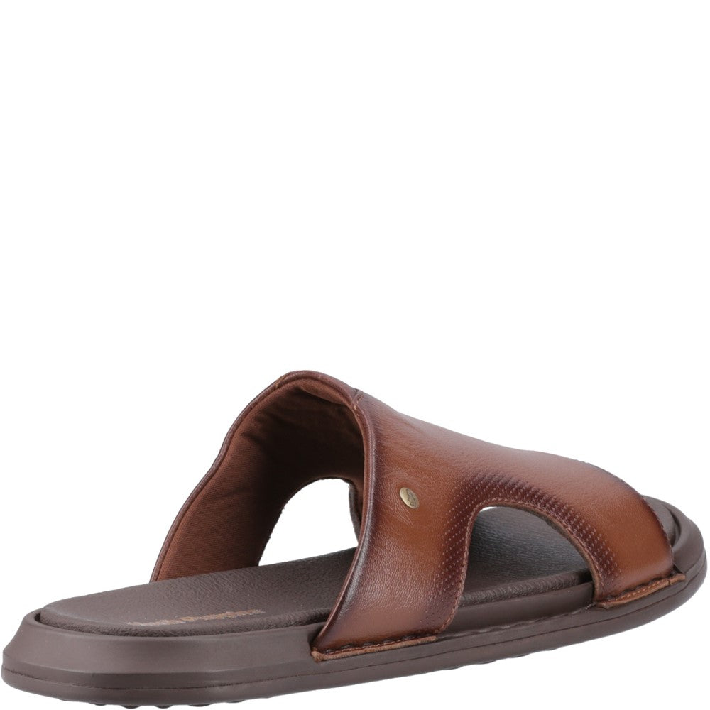 Sandal Mens Summer Brown Hush Puppies Callum Slide Sandal